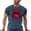Abolish Zoos Red Elephant Silhouette In Cage TShirt Fashion Pattern Printed Tee Shirt