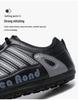 Plus Size Men's Casual Lace-up Shoes - Breathable, Soft Sole, Fashion Color-Block Sports Sneakers.