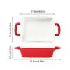 Stylish Ceramic Baking Sheet Perfect For Cooking Cakes Pie And Quick Meals Preparation