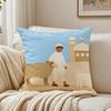Fashion Daily Life E-Eid Al-Adhas Cushion Cover Linen Pillowcase Soft For Sofa Bed Home Room Decor