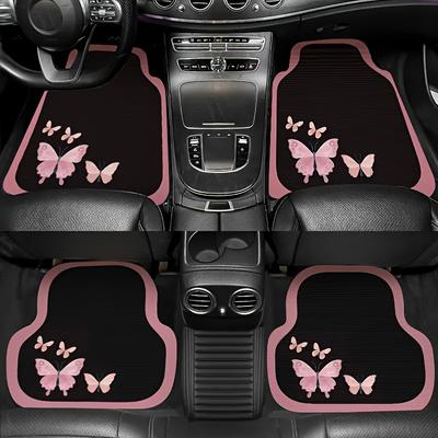 Muster Fußmatten - Vollabdeckung für 5 Sitze - Langlebig und leicht zu reinigen - Geometrisches Design - Geeignet für die meisten Limousinen, SUVs und Lastwagen