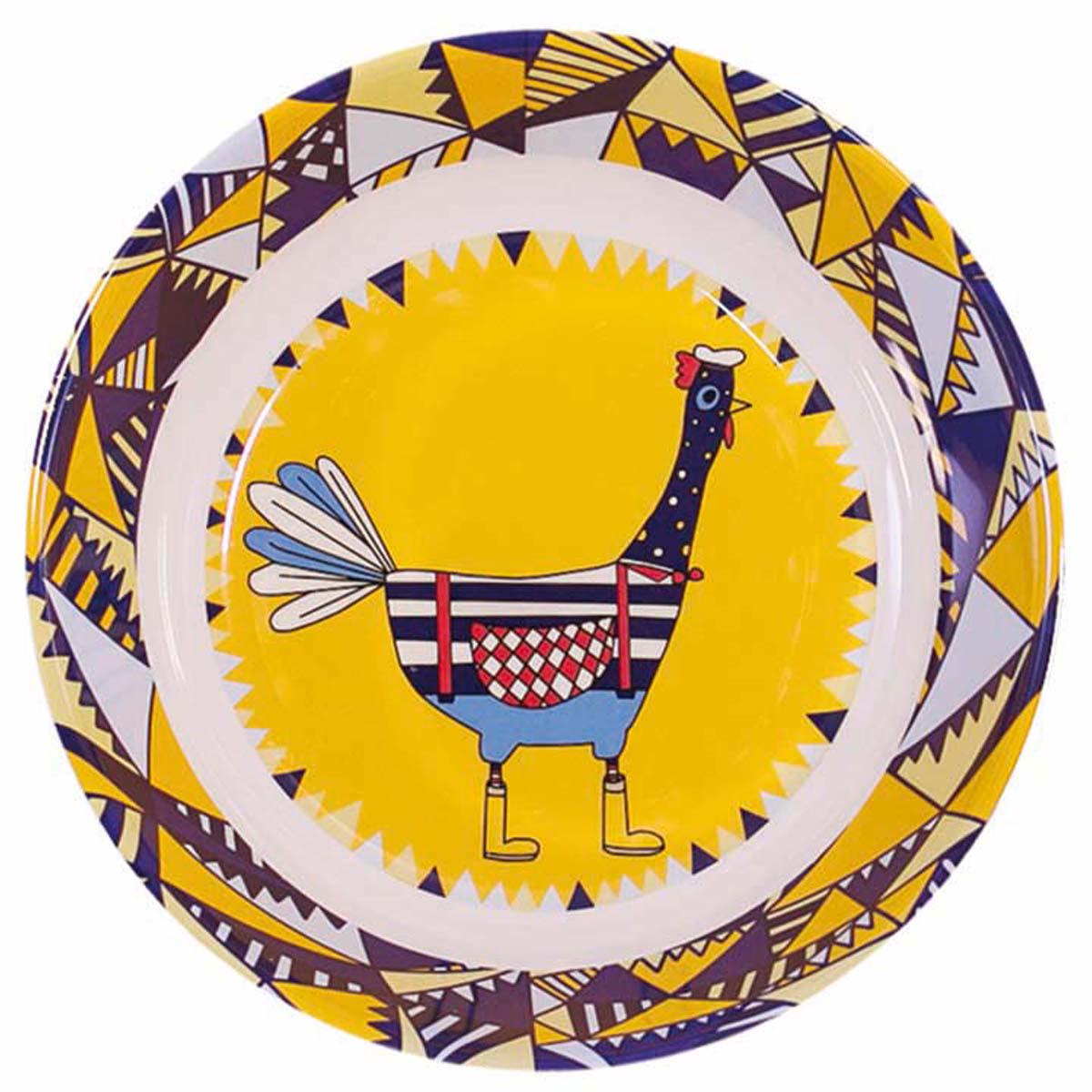 

Les Trésors De Lily [R0630] - Меламиновая глубокая тарелка Saperlipopette желто-синий (Альберт) - 19x5 см