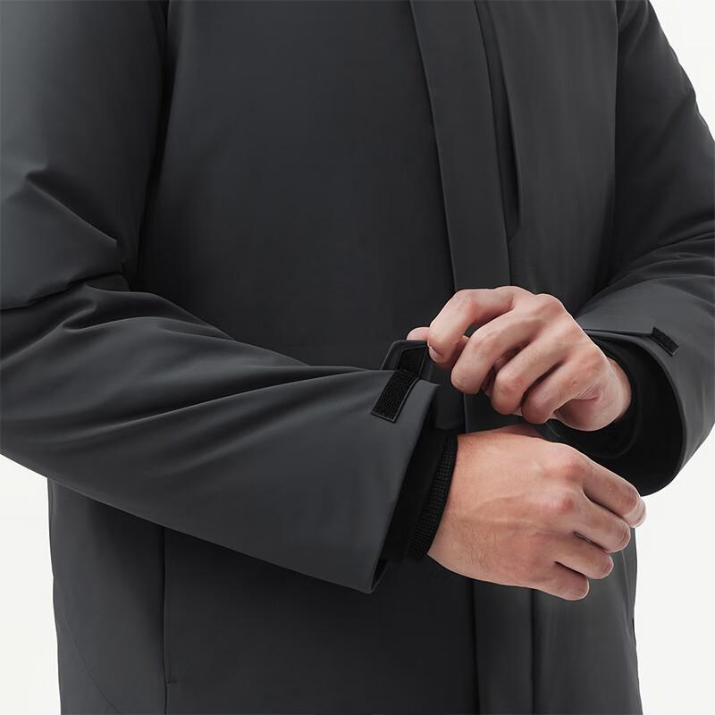 Tanboer Men's Hooded Goose Down Jacket with Removable Liner