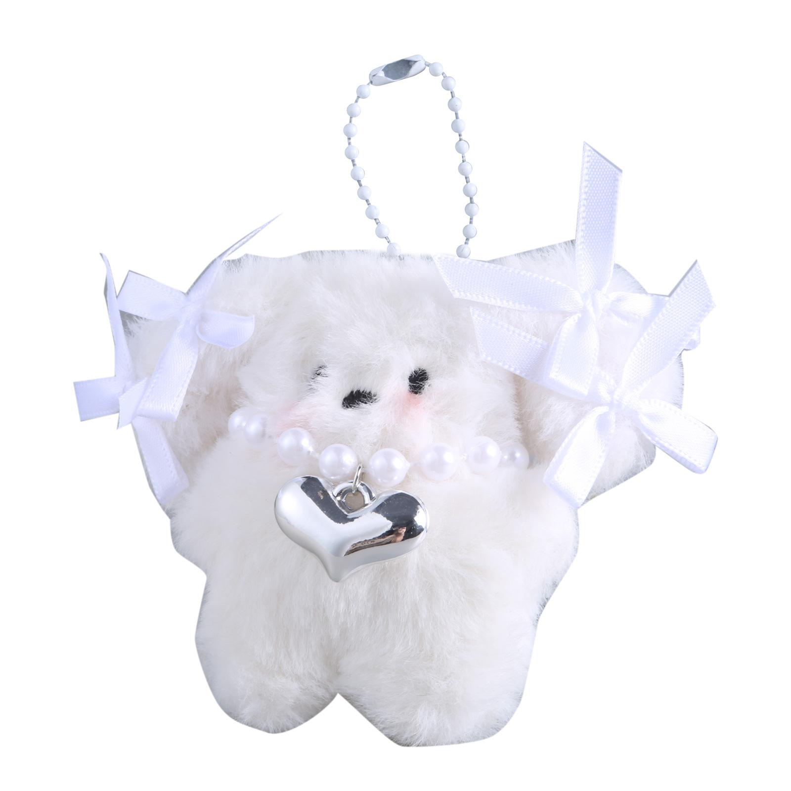 

Милый брелок-подвеска в виде собаки-бантика, симпатичное подвесное украшение для сумки, телефона, женского рюкзака, сумки, подвески для девочек