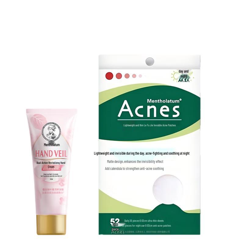 

Mentholatum Hand Cream & Acnes Pimple Patch Set