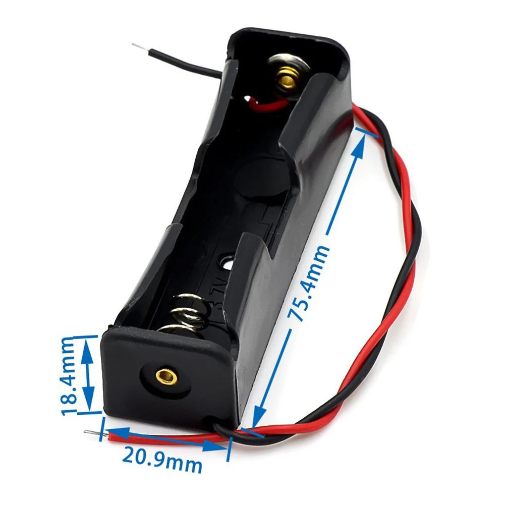 DIY Plastic 18650 Battery Box Storage Case 1 2 3 4 AA 18650 Power Bank Cases Battery Holder Container 1X 2X 3X 4X With Wire Lead