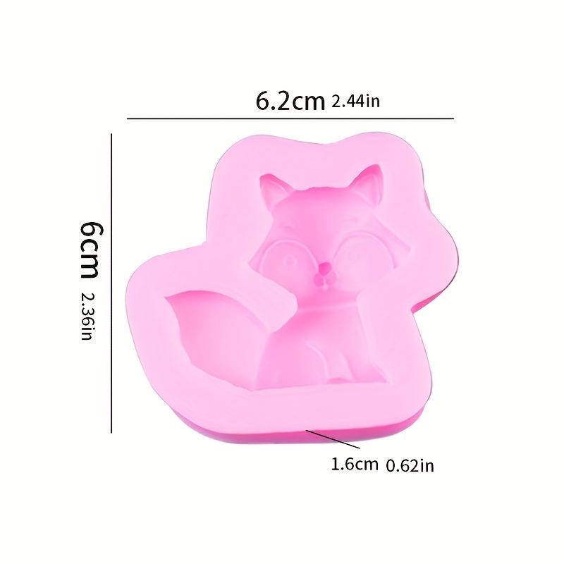 

1 шт. силиконовая форма для торта, серия животных, шоколадные конфеты, переворачивающиеся, мультяшная милая лиса, форма для животных, выпечка, капельный клей