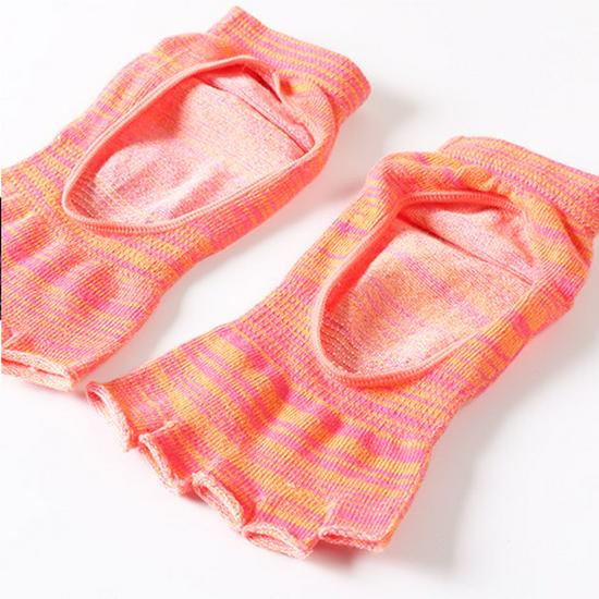 Breathable Women's Five-Toe Yoga Socks - Open Toe, Sweat-Absorbent, Durable, Sport Design