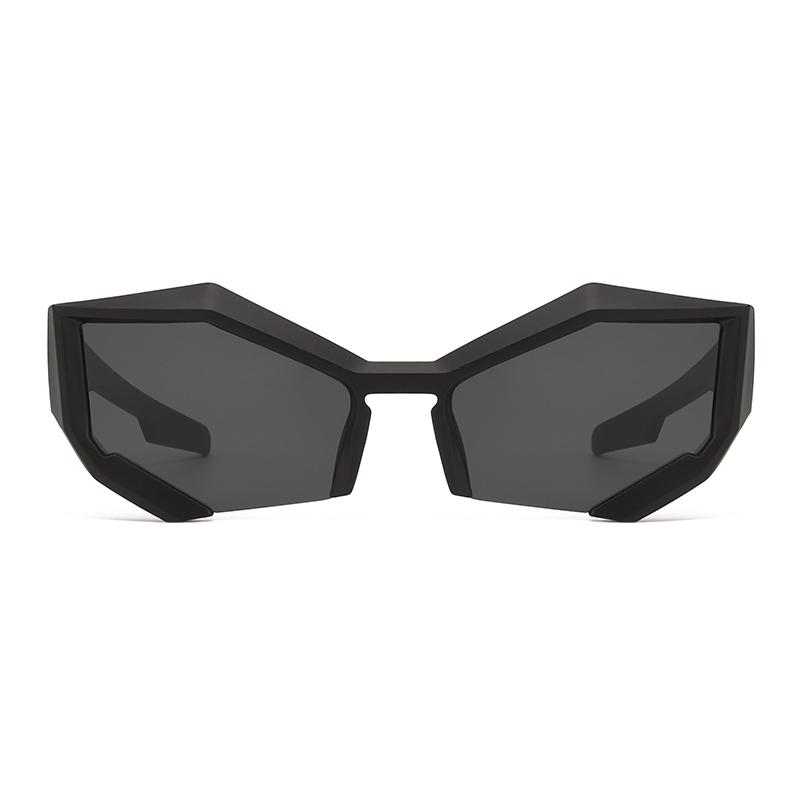 1 pair of retro diamond-shaped glasses Sun shades Outdoor Street Sun shades Fashion Women's Sun shades Black sunglasses