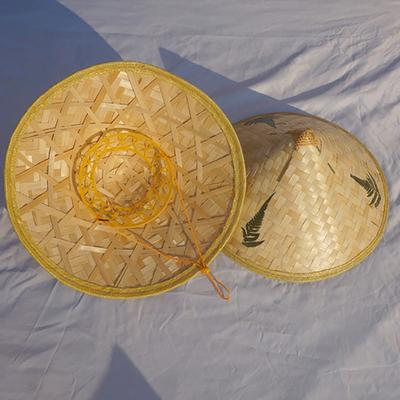 Pălărie Conică Retro Bambus Rattan Pălărie Pescar Țesut Manual Pălărie Găleată Paie Recuzită Dansul Ploii Pălărie Conică de Soare Pălărie de Bambus Plastic