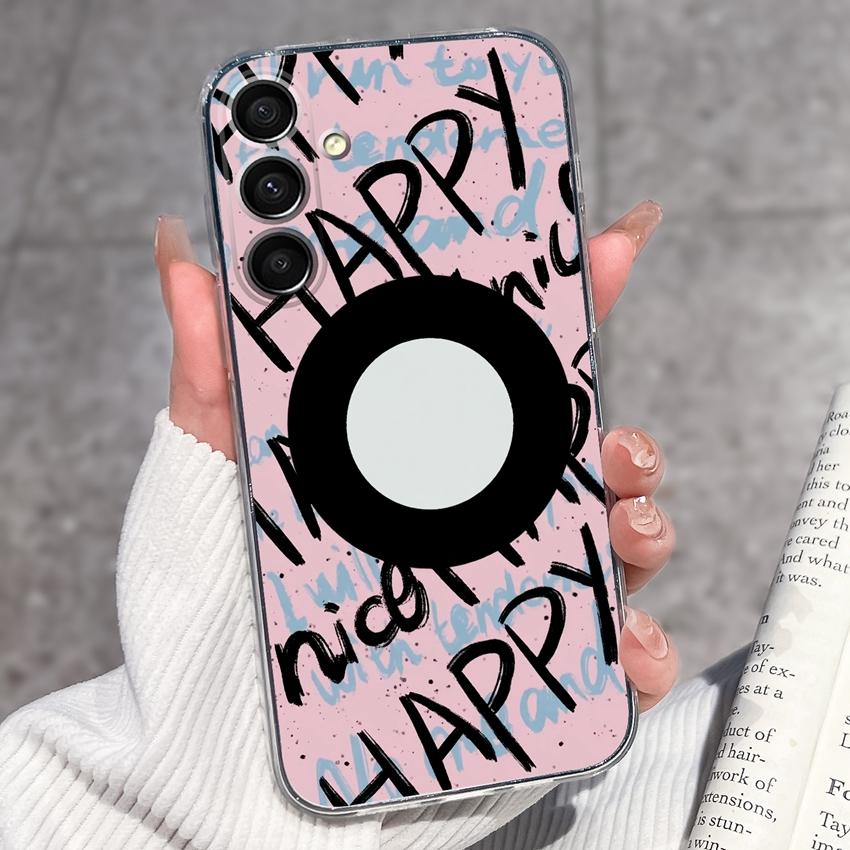 Casing For Samsung A16 A17 A15 A14 A13 A12 A10 A26 A25 A24 A23 A22 Phone Cover Cute Penguin Pattern Transparent Silicone Shell For Samsung Bumper Case