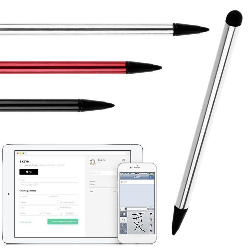 Wysokiej Jakości Uniwersalny Długopis Stylus 2 w 1 do Pisania Do Telefonu Zamiennik Ekran Dotykowy Tablet Laptop