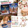 3D Kerst Adventskalender met Vakjes, DIY Kralen Armband Kit, Sieraden Kerstcadeau