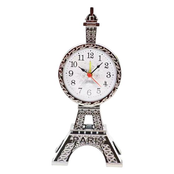

Eiffel Tower Alarm Clock Bedside Rustic Style Utility Table Home Versatile Farmhouse Ornaments Bedroom Vintage Style Decoration