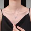 D Color Moissanite Pendant Necklace Choker Minimalist Versatile Jewelry Women