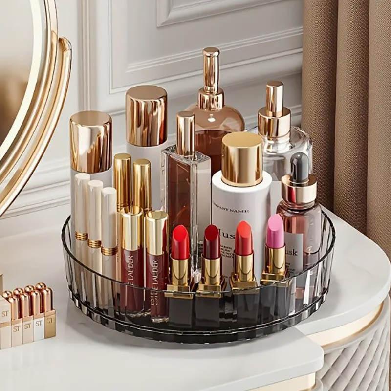 360°Rotating Rotating Spice Rack Organizer For Bathroom Kitchen Countertop Easy Access and Efficient Storage Desktop Storage Box