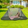 Boats Shape Tent Single Outdoor Camping Mosquitoes Mesh Tent Breathable Hand Throwing Extended Net for Camping, Fishing