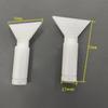 AB Static Mixer Tube Flat Nozzle Adapter External Thread Wide for Industrial Epoxy Resin Adhesive Dispensing Projects