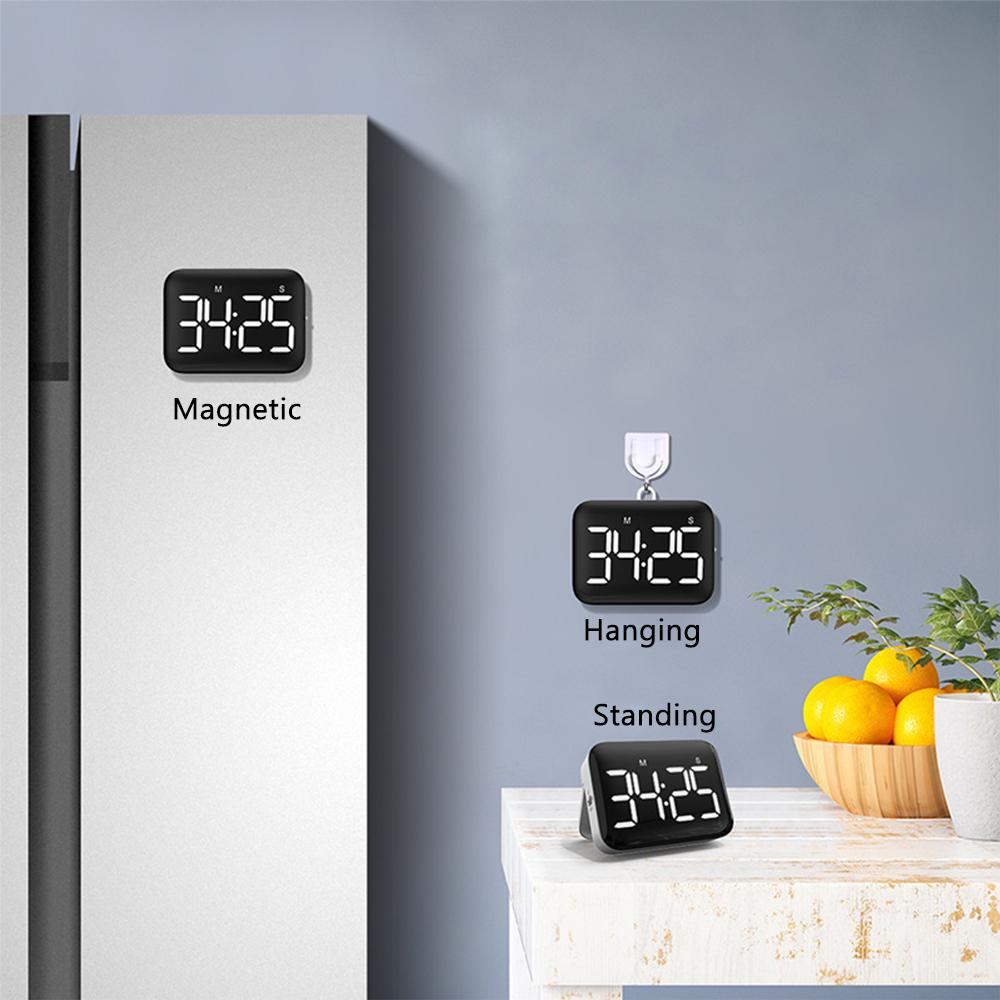 Temporizator digital Xiaomi 3Life 3 metode de fixare Contor LED Alarmă Reamintire manuală Numărătoare inversă electronică pentru gătit Studiu de duș