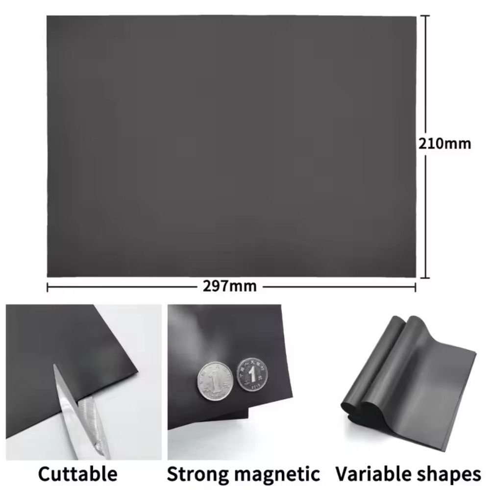 Flexible Magnetic Mat Sheets A4 Rubber Magnet New Magnet Sheet Fridge Crafts Photo Picture Decor