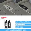 Real Carbon Fiber Car Accessories Dashboard Gear Shift Decorative Trim Cover Soft Sticker For Infiniti G35 V35 CV35 2005-2006