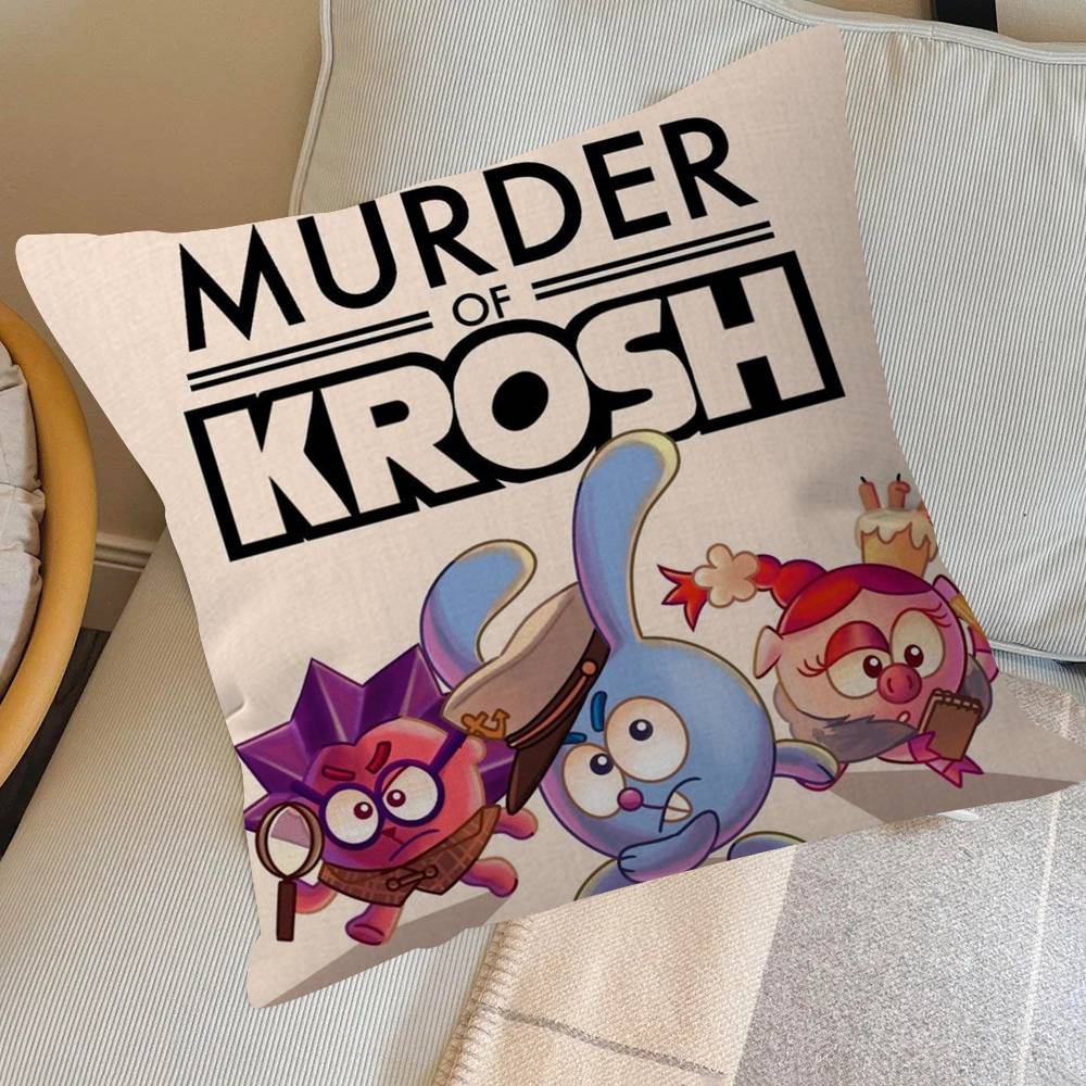 Anime Smeshariki carino Cuscino Copricuscino Federa Soggiorno Divano Arredamento Casa Personalizzato