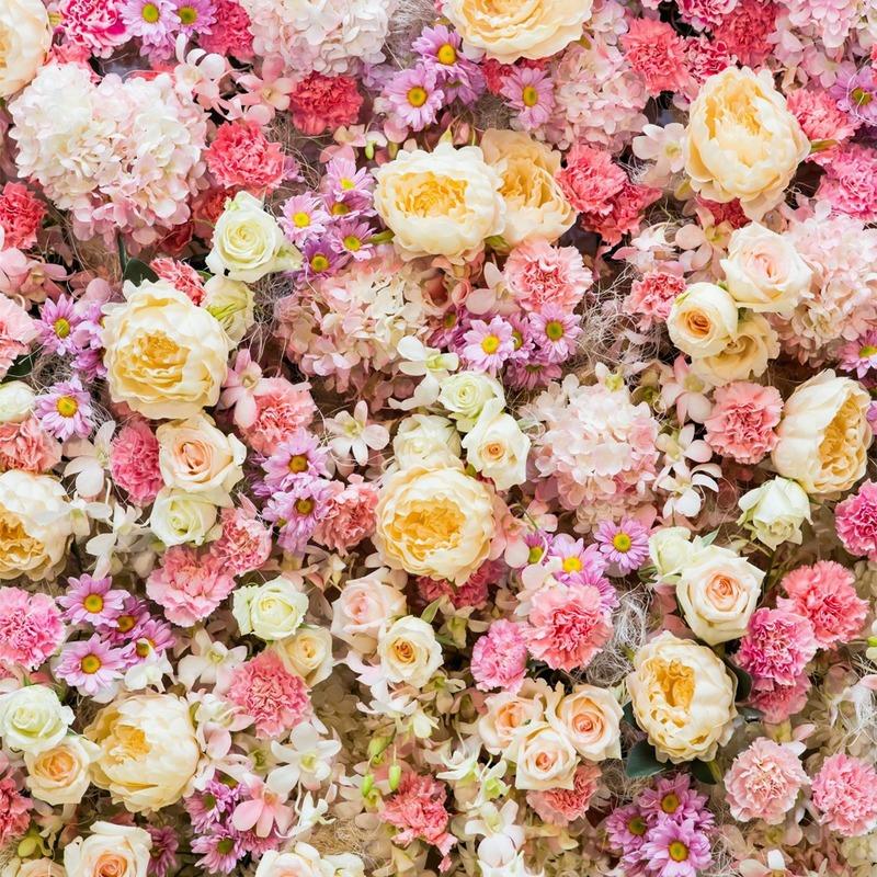 Temă florală Fundal pentru fotografie cu flori Studio Recuzită foto Fundal pentru petrecerea de nuntă