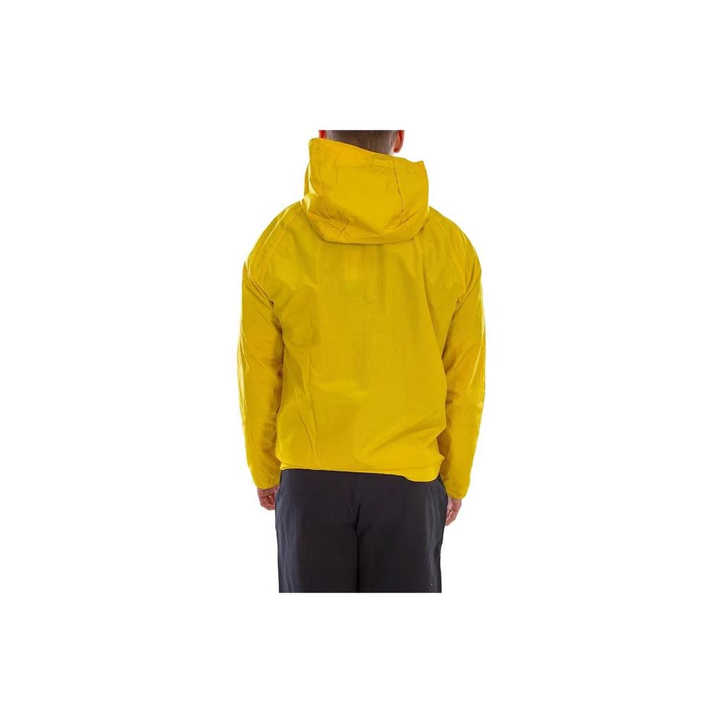 adidas Giacca a vento Originals Trefoil con logo piccolo da uomo Giubbotti Giallo DU7857