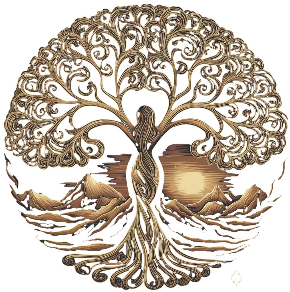 Mystical Tree Mandala Women's Hoodies