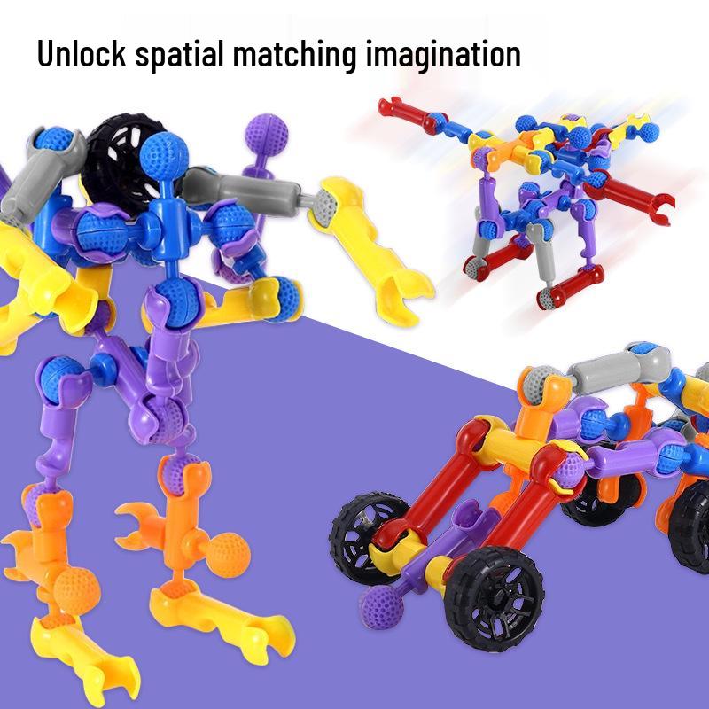 Children's Versatile Joint Building Blocks - Large Particle Creative DIY Educational Toys