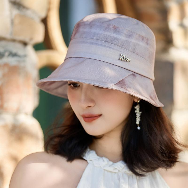 Mother Elegant Organza Sunscreen Basin Hat Outdoor Breathable Sunshade Sunscreen Hat Fashionable Versatile Bucket Hat