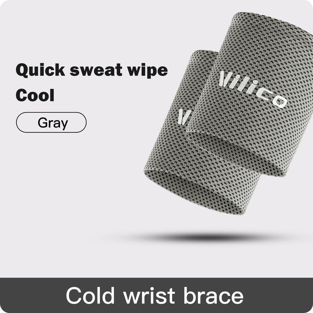 1/2 Pcs Cold Wrist Support Band Wristband Sport Bracers Sweat Towel Cuff Tennis Sweat Bands Guard For Basketball Fitness Wrist