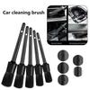 5-Piece Car Detailing Brush Kit - Soft Bristle Brushes for Dashboard/Vents/Interior Cleaning | Non-Scratch Auto Tools