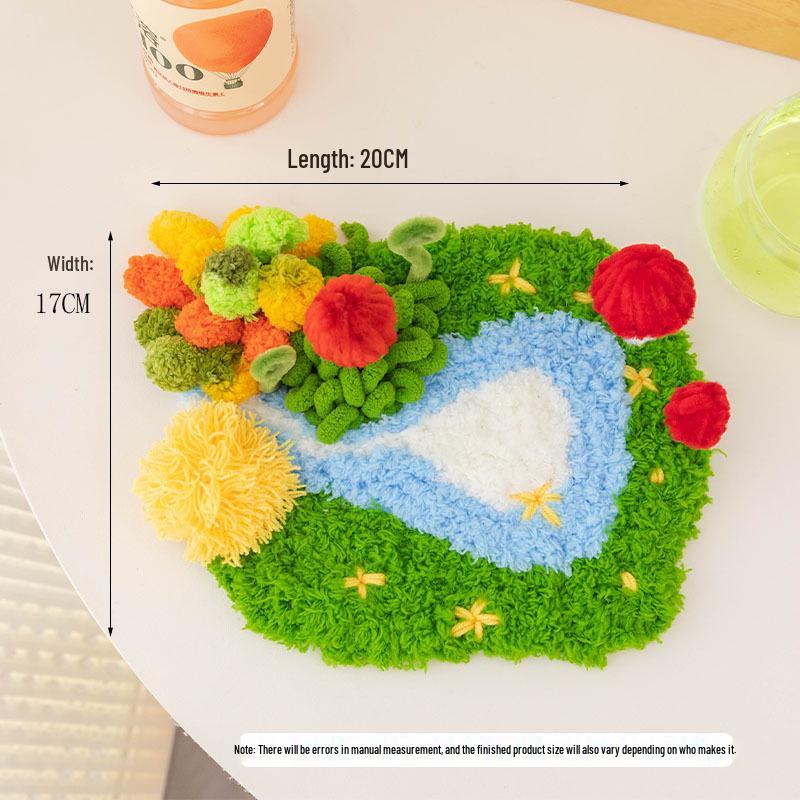 Moss Coaster Rug Kit: Beginner-Friendly Mori Style Doormat Gift Set