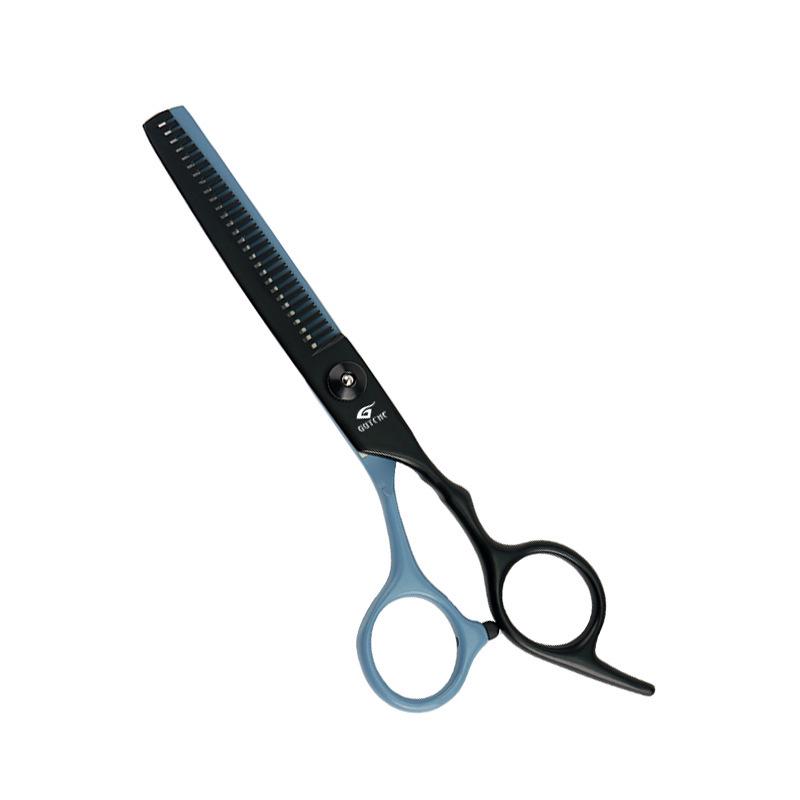 6-Inch White Hairdressing Scissors Set: Flat & Tooth Scissors for Adults and Kids