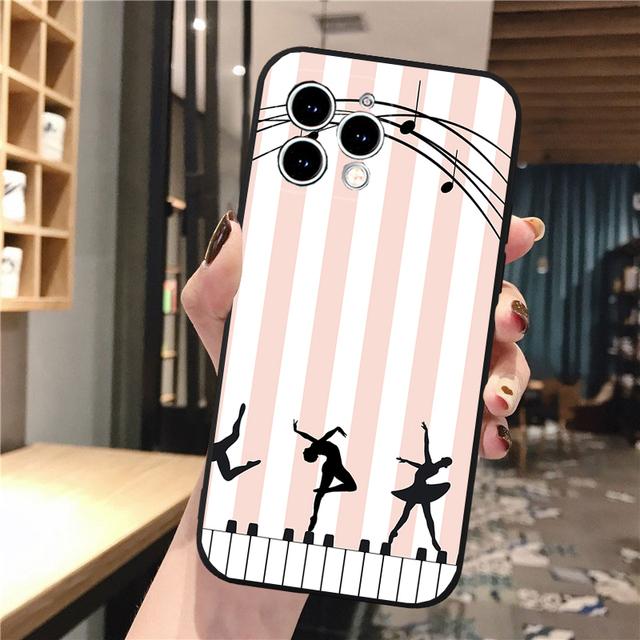 Pouzdro na telefon Iphone 14 Pro Max 13 12 11 Pro Max Xs Xr X 12mini 7 8 Plus Se Pouzdro na hudební poznámky Funda