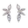 Retro Personalized Alloy Large Flower Earrings for Women Ladies Exaggerated Unique Texture Petal Drop Earrings Jewelry Wholesale