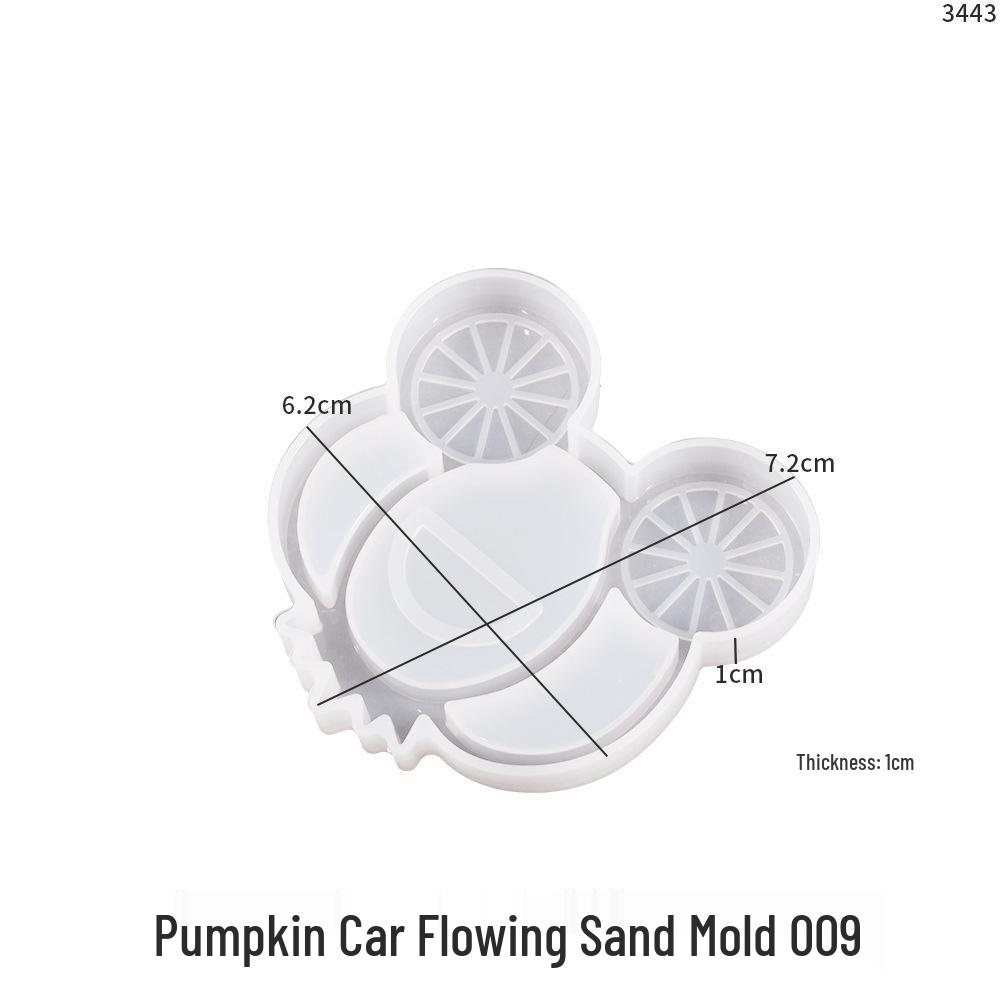 DIY Resin Mold: Pumpkin Carriage, Waffle, Circus Tent, Petals, Balloon, Rocking Horse, Dog, Quicksand