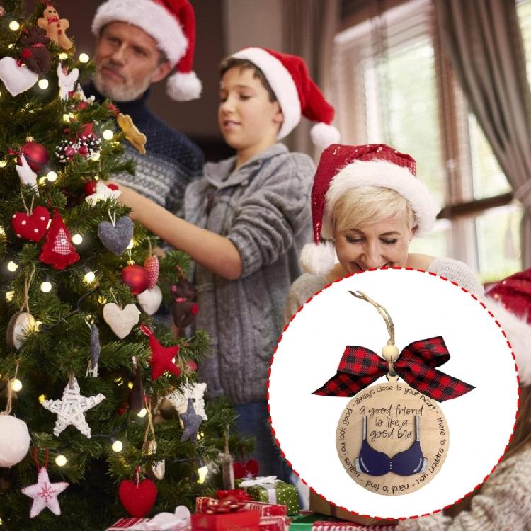 Artistic Holiday Wood Decorations Handmade Christmas Tree Hangers Practical Craft For Seasonal Family Activities