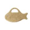 Large Capacity Woven Bag Knit Shopping Bag Casual Fish Shaped Handbag  Picnic