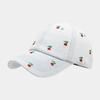 Versatile Denim Baseball Caps Lemon Love Cherry Embroidery Adjustable Golf Hats Breathable Trucker Cap Unisex