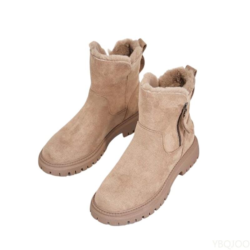 Fashion Snow boots women's winter new style women's shoes warm thick comfortable versatile anti slip cold resistant boots