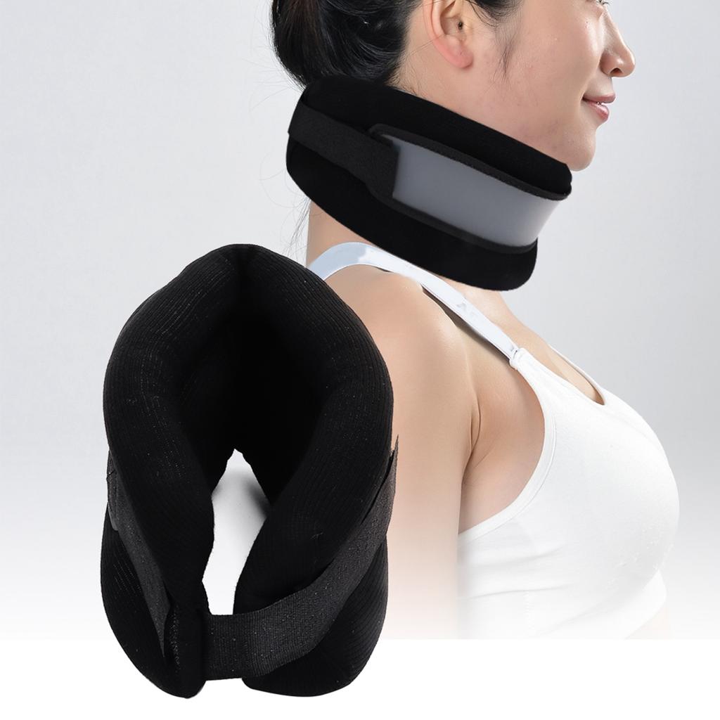 Soft Sponge Neck Brace Breathable Neck Brace Fixing Strap Support U Shaped Pillow for Sleeping