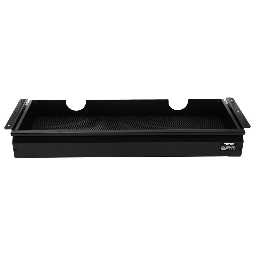 VEVOR 26" Wide Under Desk Drawer Slide Out, Under Desk Mounted Pull-out Drawer Attachment, Hidden Desktop Storage Organizer