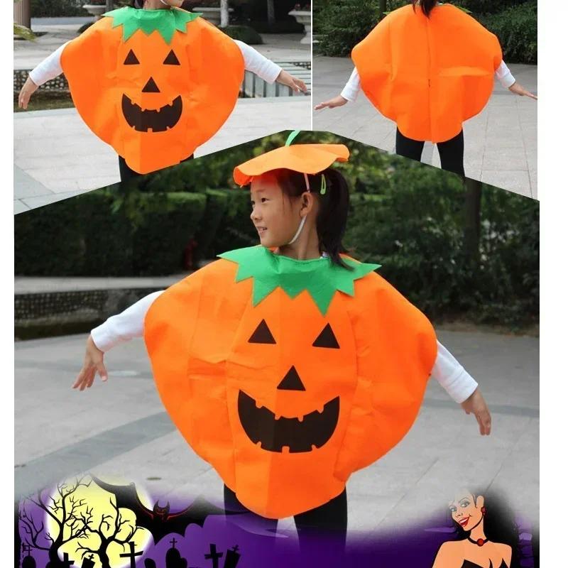 Halloween Gift for Adult and Kid Pumpkin Grament Costume Clothing Bag Hat Set Hallowmas Party Supply Christmas