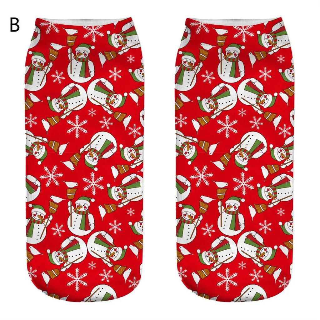 1pair Christmas Cotton Socks Merry Christmas Decor for Home Xmas Gifts Cristmas Decoration Happy New Year