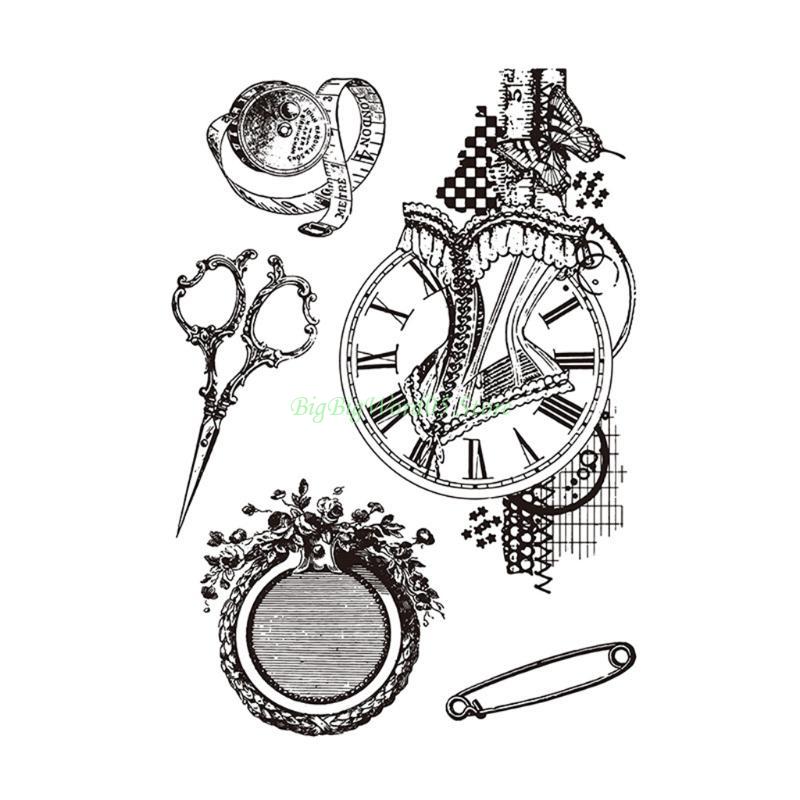 24TE Beautiful Clear Plastic Stamper Block Stamp Blocks for DIY Scrapbooking Diary Embellishments