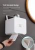 Waterproof No-Punch Toilet Paper Storage Rack and Towel Holder