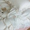 INS Princess Ruffle Edge Gauze 100% Cotton Pillow Case Breathable Duvet Cover Without Filler 3PCS Floral Home Bedding Set