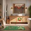 SANFAN Customizable Christmas Multipurpose Floor Mat Doorway Bath Mat Kitchen Mat